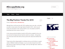 Tablet Screenshot of occupyglobe.org